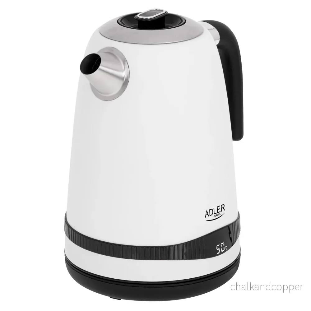 Adler vattenkokare, trådlös, LCD-display, 2200 W, 1,7 l, AD 1295w - Bild 3