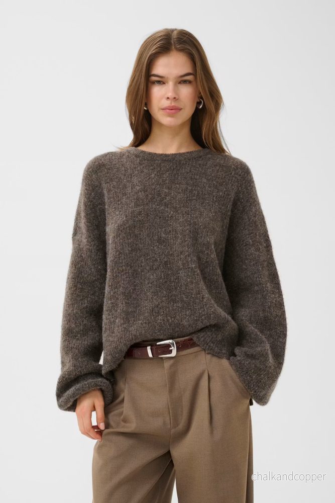 Alpha Pullover Chestnut Melange/Brown Gestuz Alpha Pullover Chestnut Melange/Brown Gestuz