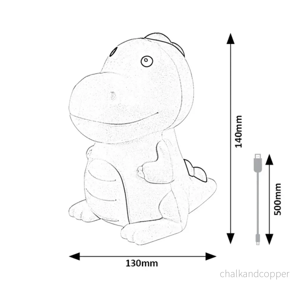 Rabalux barnlampa, dinosaurie, LED RGB, varmvit, IP20, Unicoo - Bild 3