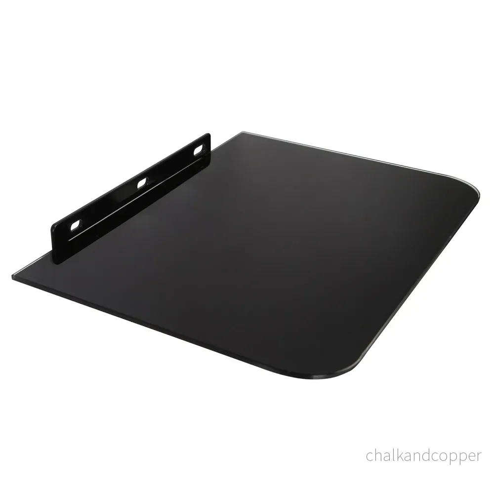 Maclean DVD-hylla, enkel, max. 10kg, glas, MC-738