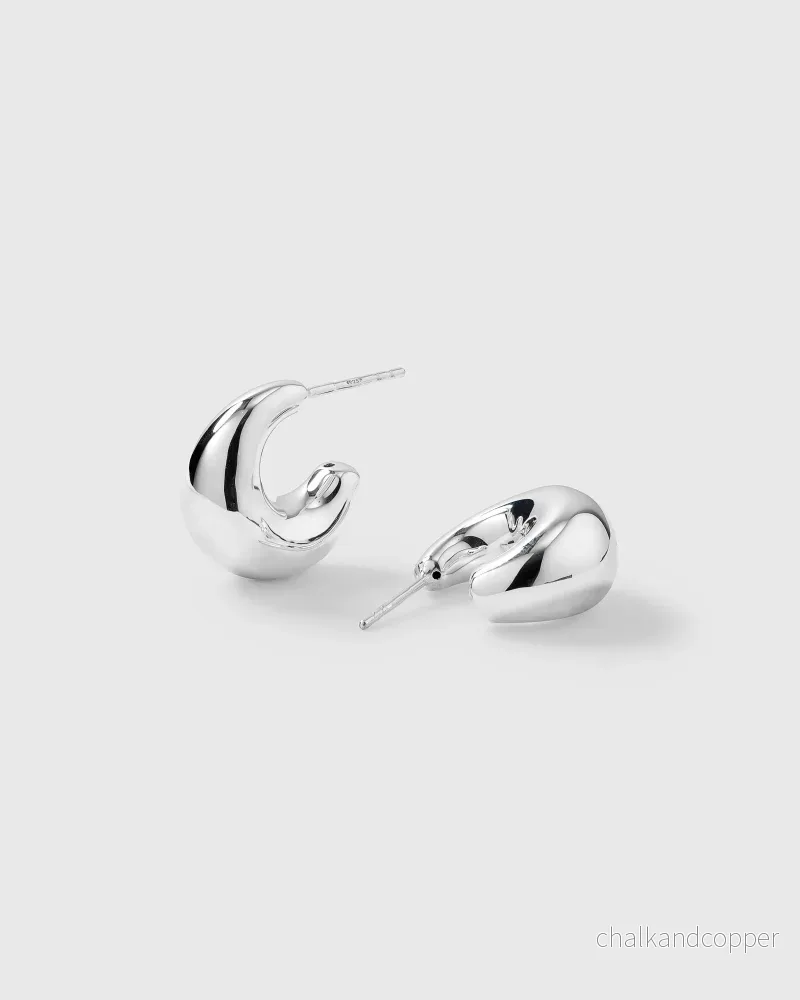 Bolded Little Sis Earrings Silver Syster P Bolded Little Sis Earrings Silver Syster P