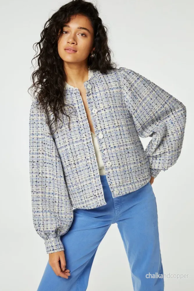 Carice Jacket Cornflower Blue Fabienne Chapot Carice Jacket Cornflower Blue Fabienne Chapot