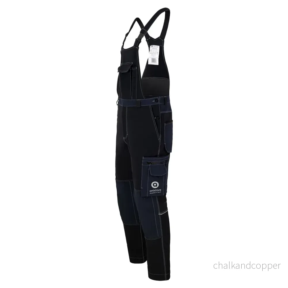 Avacore overall, stretch, cordura, svart och marinblå, storlek 54, Avaflex - Bild 3