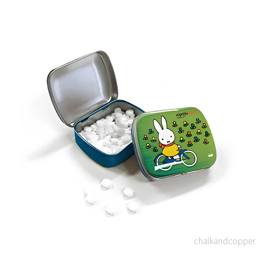 Miffy® sockerfria mintpastiller – Miffy på cykel (60×50×20 mm) - Bild 2