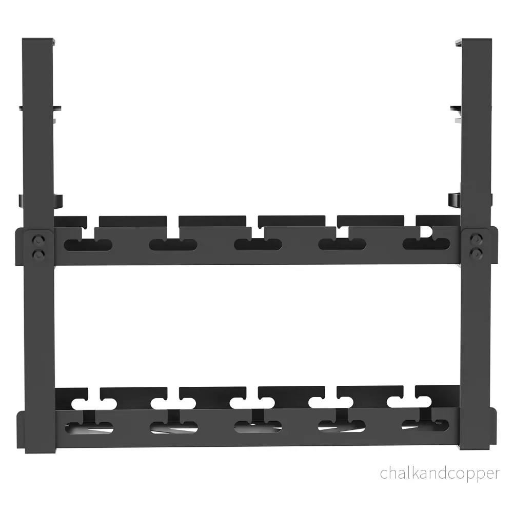 Maclean kabelhanterare under skrivbord, maxbelastning 5 kg, 2 nivåer, svart, MC-104 B - Bild 3