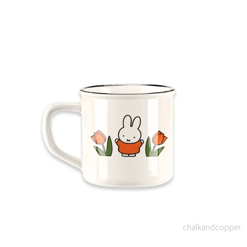 Miffy® retro mugg – Tulpaner orange-röd 25 cl - Bild 2