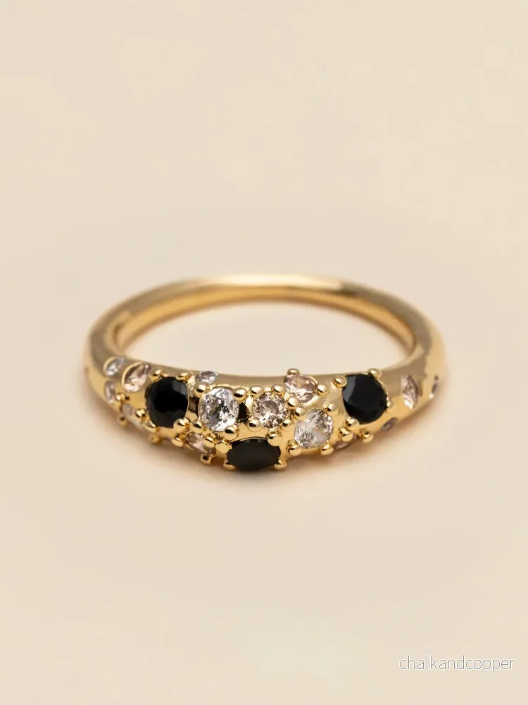Hermes Ring Noir/Champagne Ylva Li Hermes Ring Noir/Champagne Ylva Li