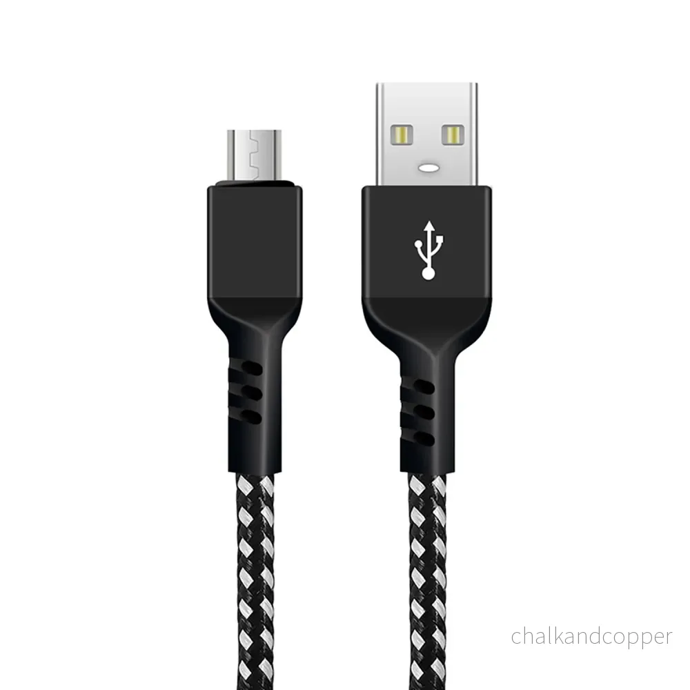 MicroUSB-kabel som stöder Fast Charge 2.4A Maclean Energy MCE473 svart, 1m 5V / 2.4A - dataöverföring
