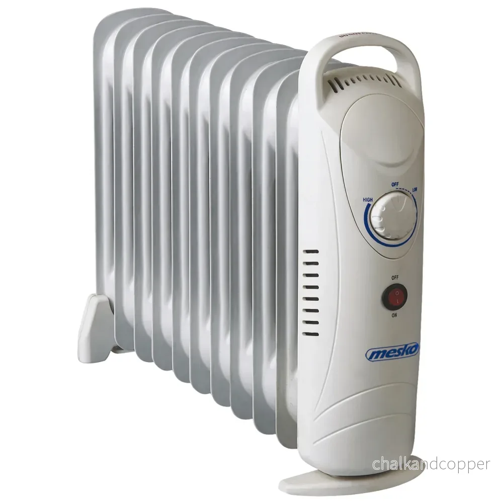 Mesko oljevärmare, 11 ribbor, 1200W, temperaturreglering, grå, MS 7806