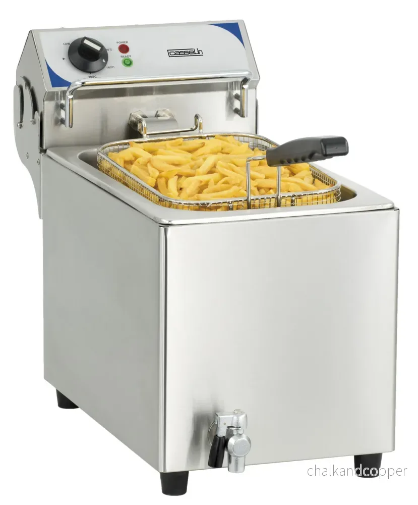 Elektrisk fritös med avloppskran 10 liter
