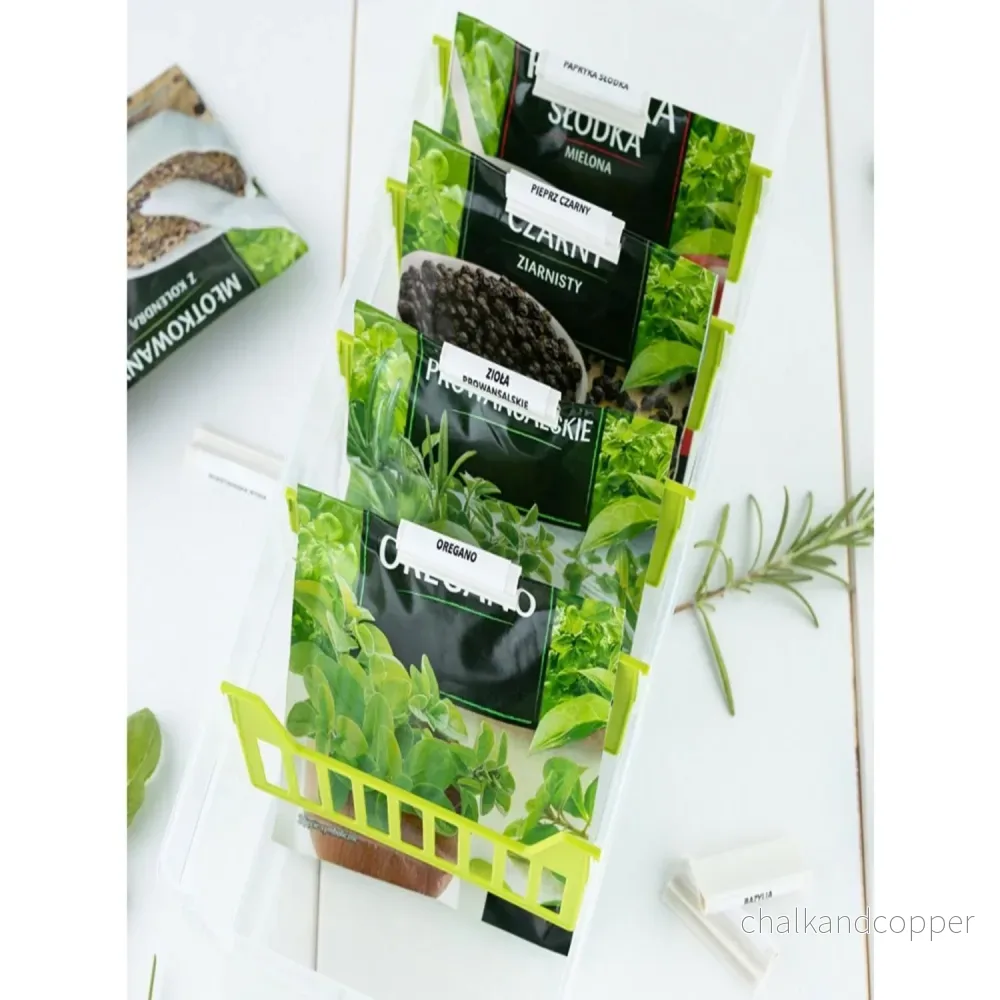 BranQ Set Med 10 Spännen Stickers Organizer För Olika Kryddor