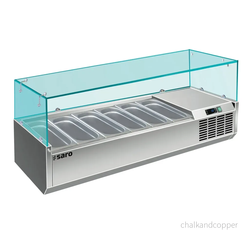 SARO Kylskåpsdisplay – 1/4 GN modell VRX 1400/330