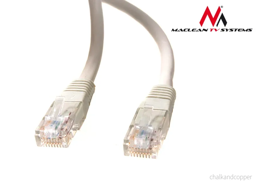 Maclean UTP patchkabel, plug-in, Cat5e, 0,5m, grå, MCTV-646 - Bild 2
