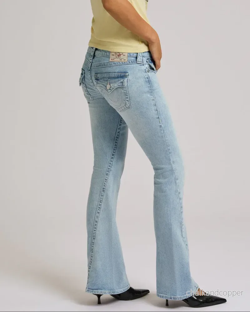True Religion jeans - Joey Low Rise Flare Flap Serene Meadows - Bild 3