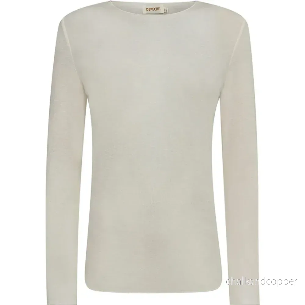 Cashmere mix tröja Depeche – Off white Cashmere mix tröja Depeche – Off white