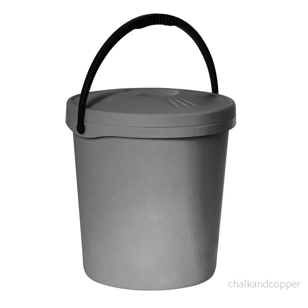 Plast Team hink, lock, handtag, 16 liter, silver, 2062