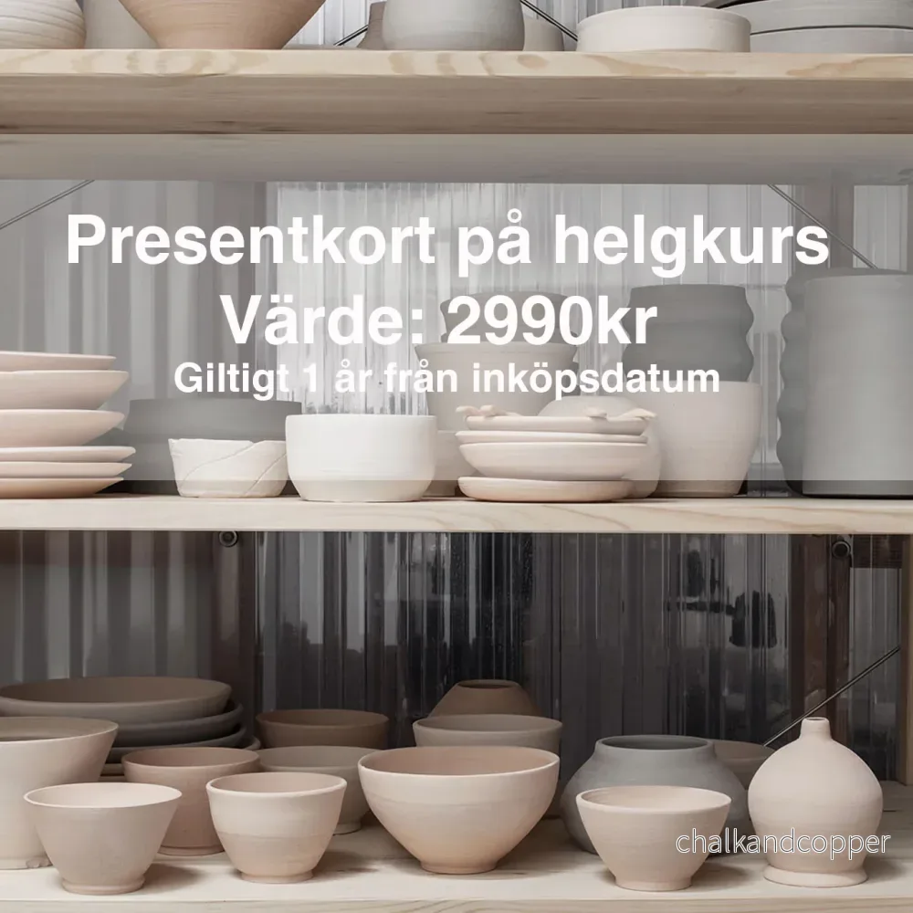 Presentkort på drejkurs - Helgkurs