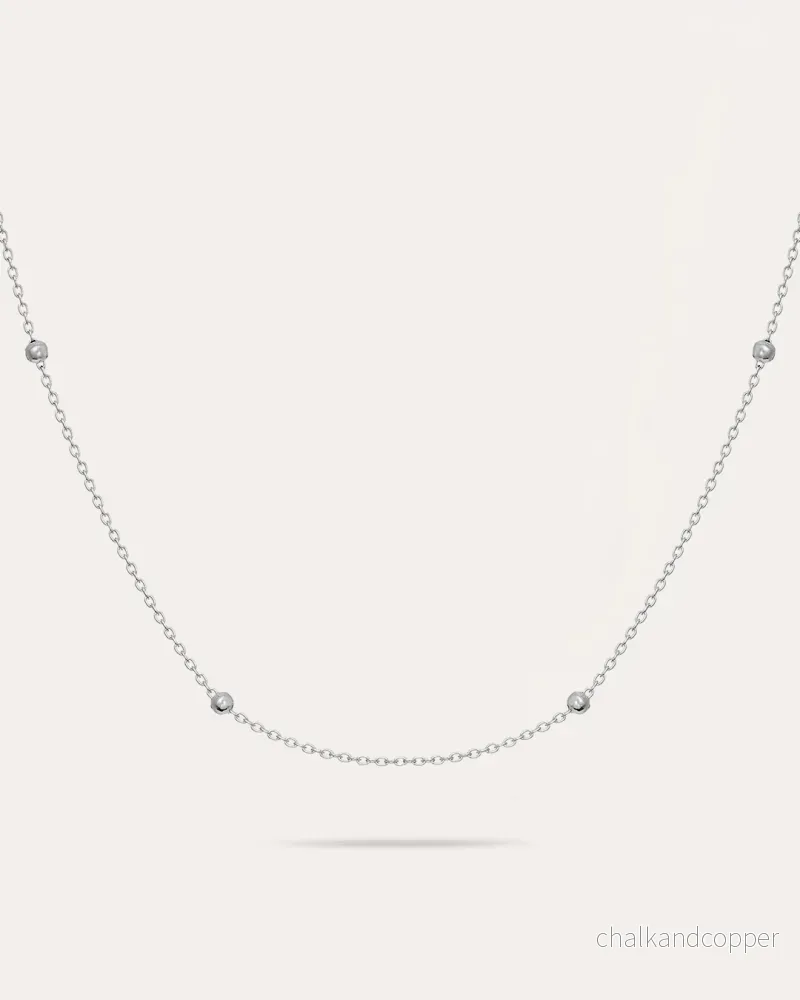 Flow Wide -Silverhalsband Flow Wide -Silverhalsband