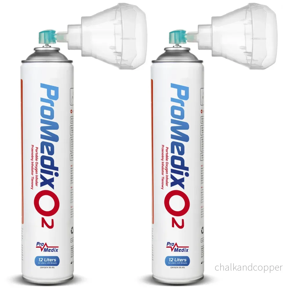 Bärbar 99,4% syrgasinhalator Promedix 12L, PR-994, 2 enheter