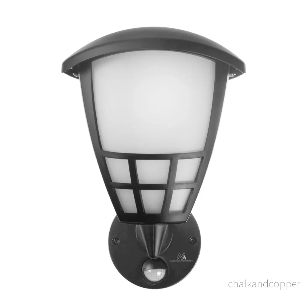 Vägglampa med sensor Maclean MCE518 GR 1xE27 grå IP65 max 60W - Bild 2
