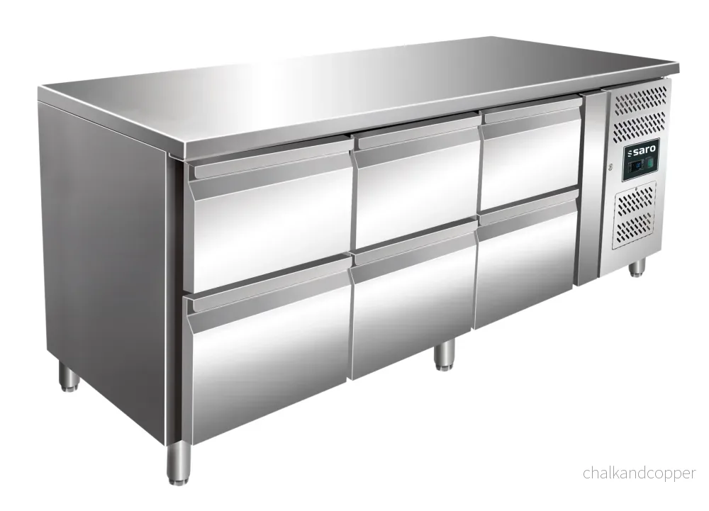 SARO Kylbord med 3×2 lådor, modell KYLJA 3160 TN