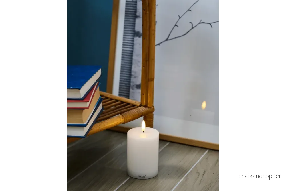 Sille Ø7,5 cm uppladdningsbara LED -ljus / flera storlekar - Bild 3