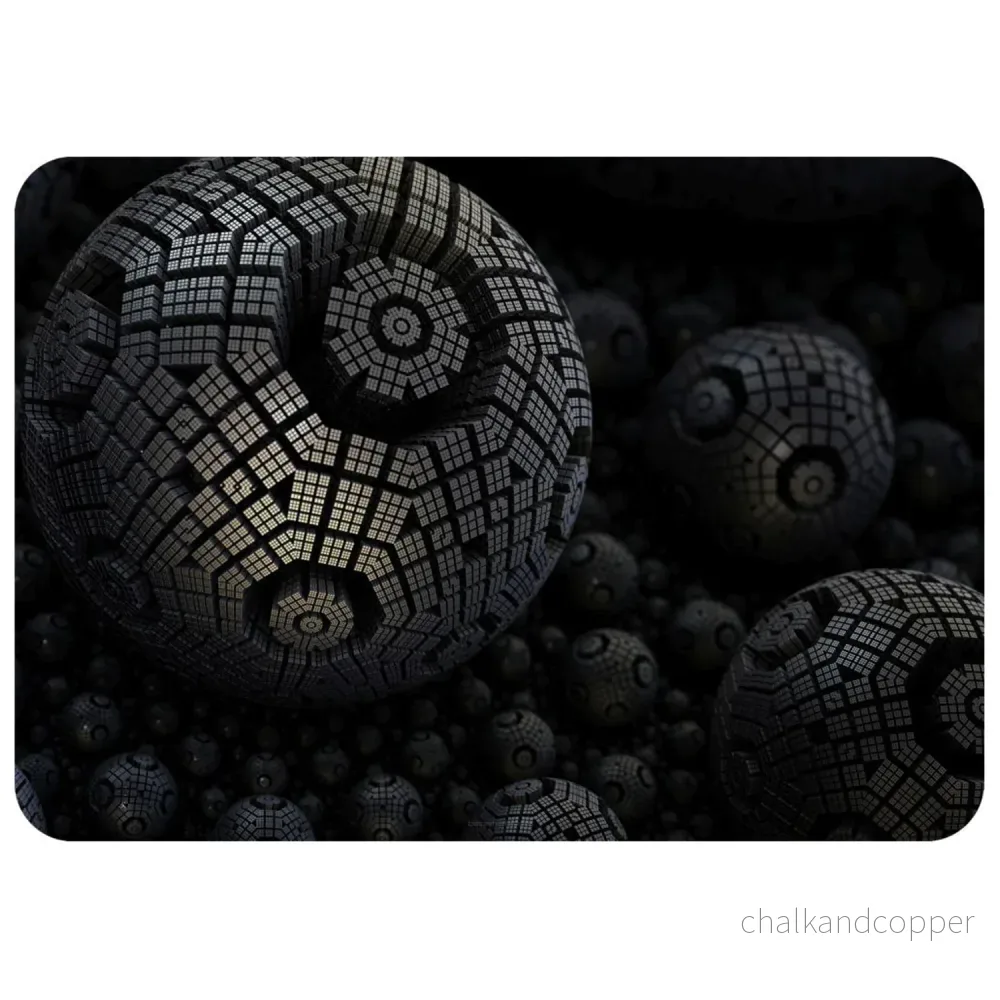 Bertoni skrivbordsunderlägg, av filt, 50x70 cm, Fractal
