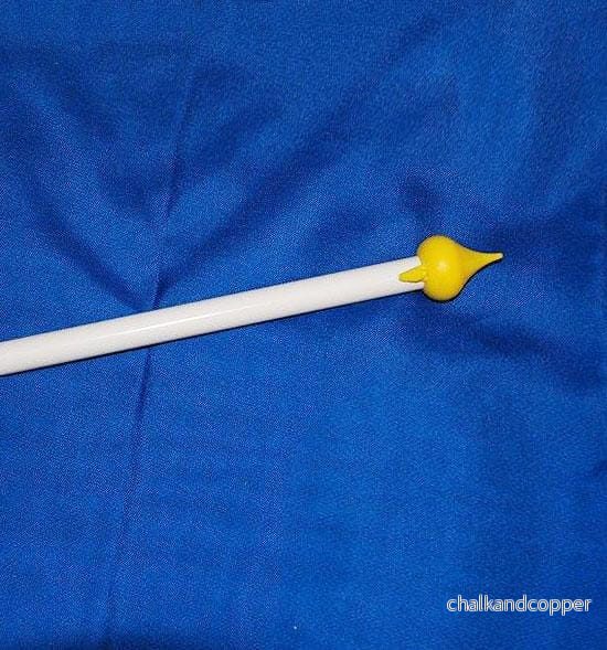 Fasadstång vit 130 cm - Bild 2