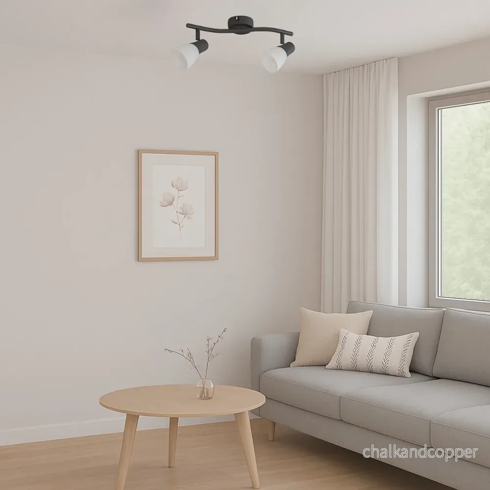Rabalux taklampa, spot, 2x E14 glödtråd, IP20, svart, Soma - Bild 3