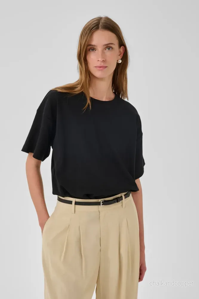 MWApir Boxy Tee Black My Essential Wardrobe