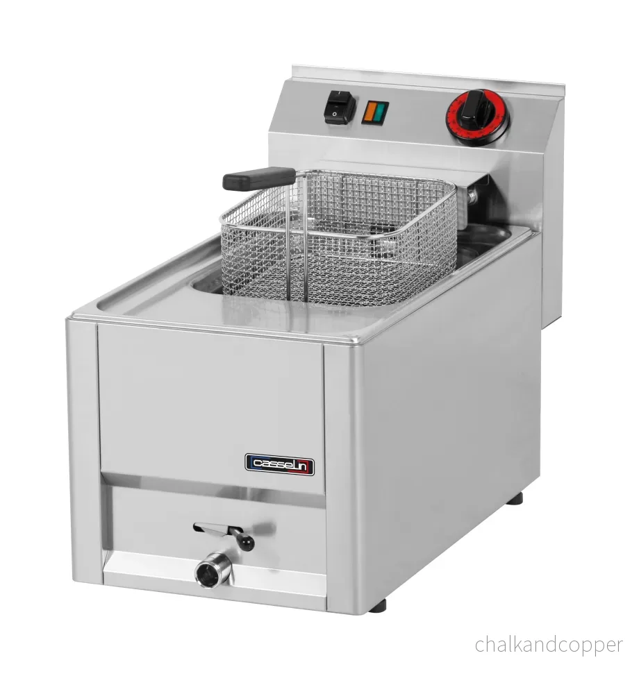 Elektrisk fritös med avloppskran 8 liter T 33