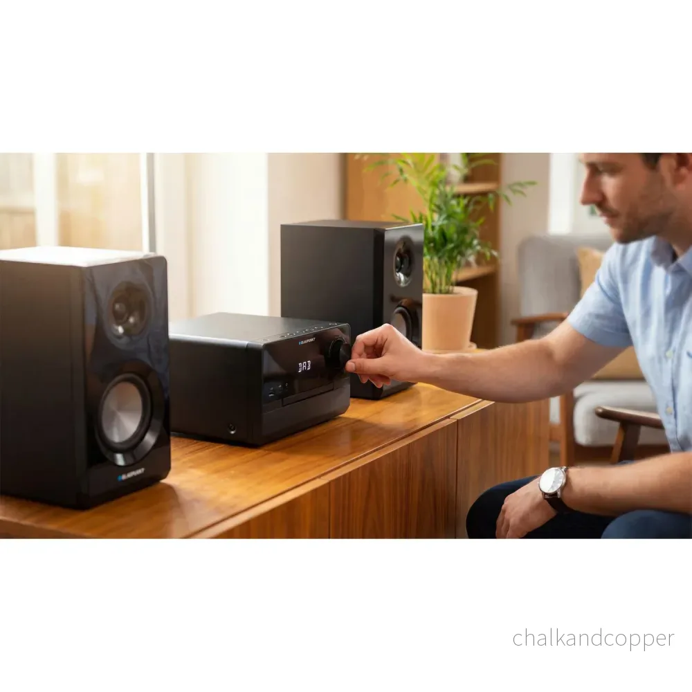 Blaupunkt mikrotorn, effekt 100 W RMS, DAB+-tuner, LED-display, FM-radio, teleskopantenn ingår, HDMI ARC-anslutning, CD/MP3/USB/BT, klocka med alarmfunktion, MS49DAB - Bild 3