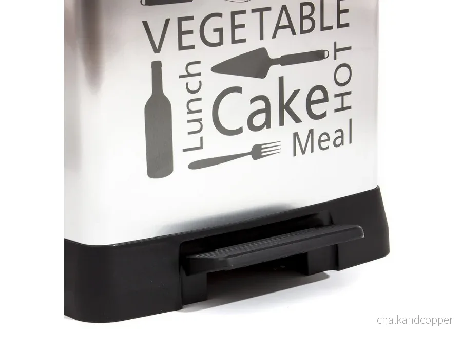 Curver Kitchen Pedal Bin, Silver Design, 50 L. - Bild 3
