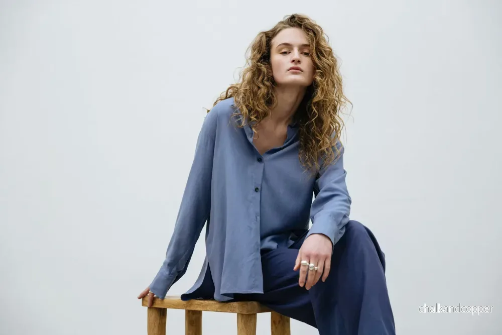 Daily Shirt Pale Indigo A Part of the Art Daily Shirt Pale Indigo A Part of the Art