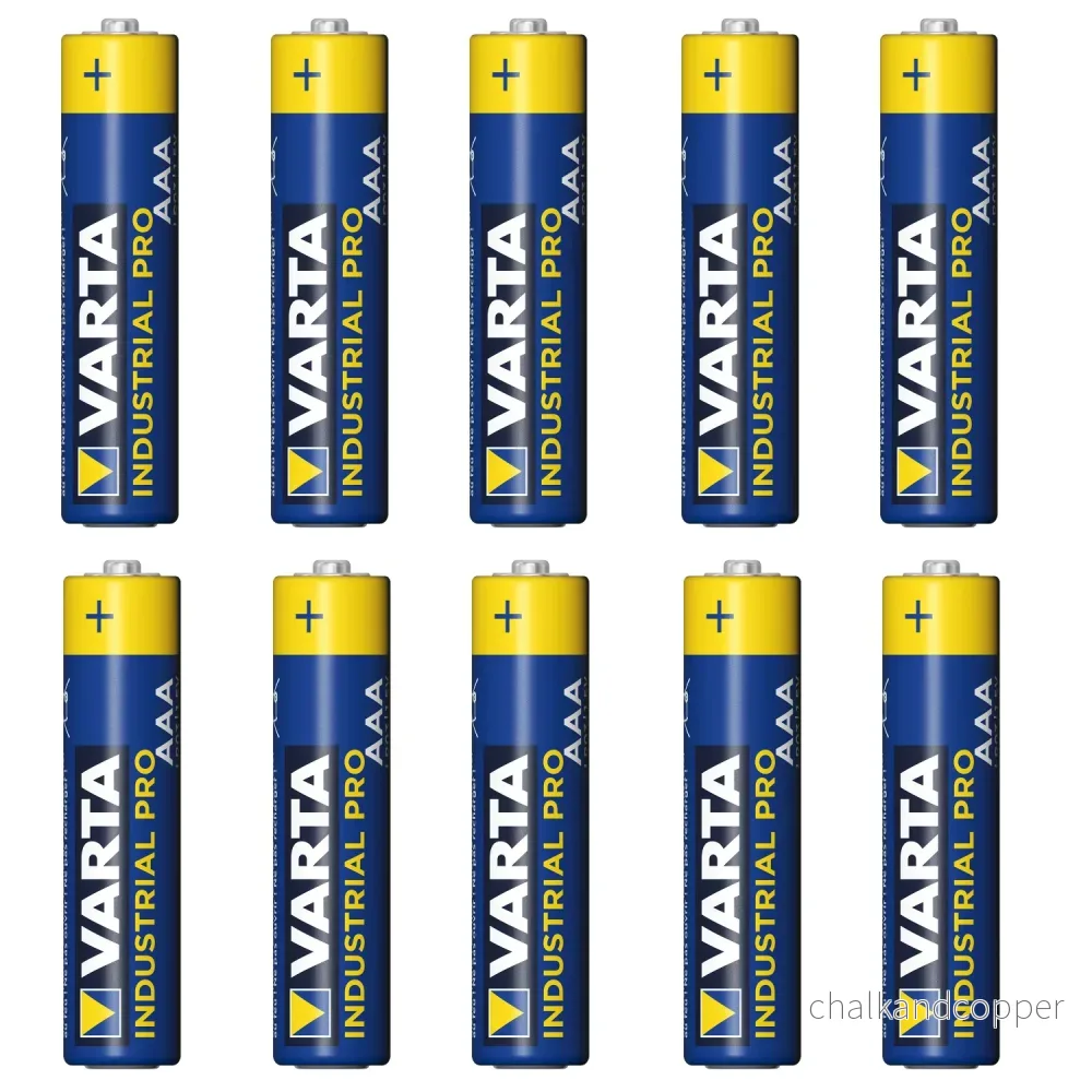 10 x kraftfulla VARTA INDUSTRIAL AAA alkaliska batterier - Bild 2