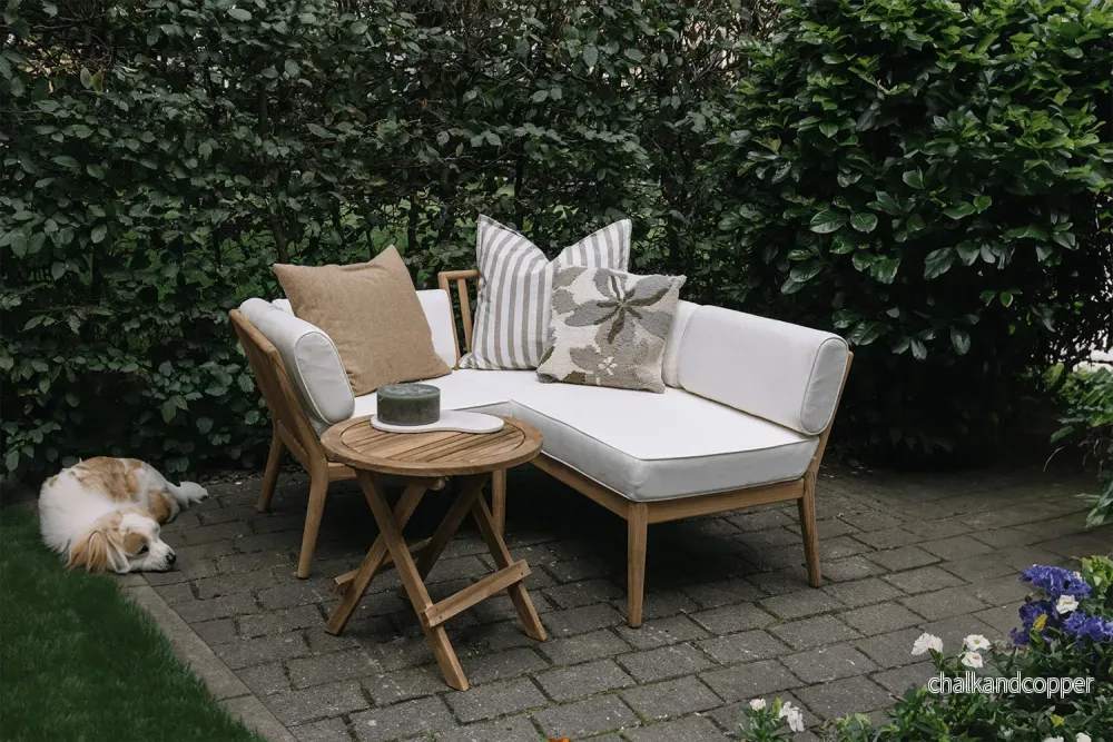 Sienna teak loungesoffa - vänster - Bild 3