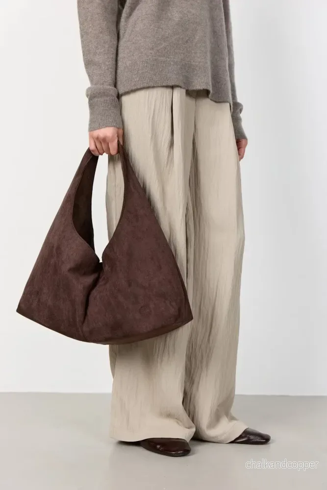 LR-Priscilla 1 Bag Brown Suede Levete Room