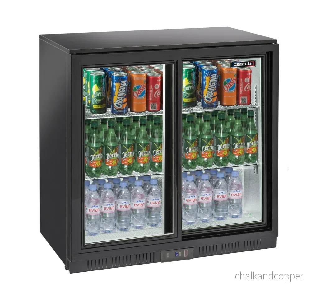 Back bar chiller 2 skjutdörrar