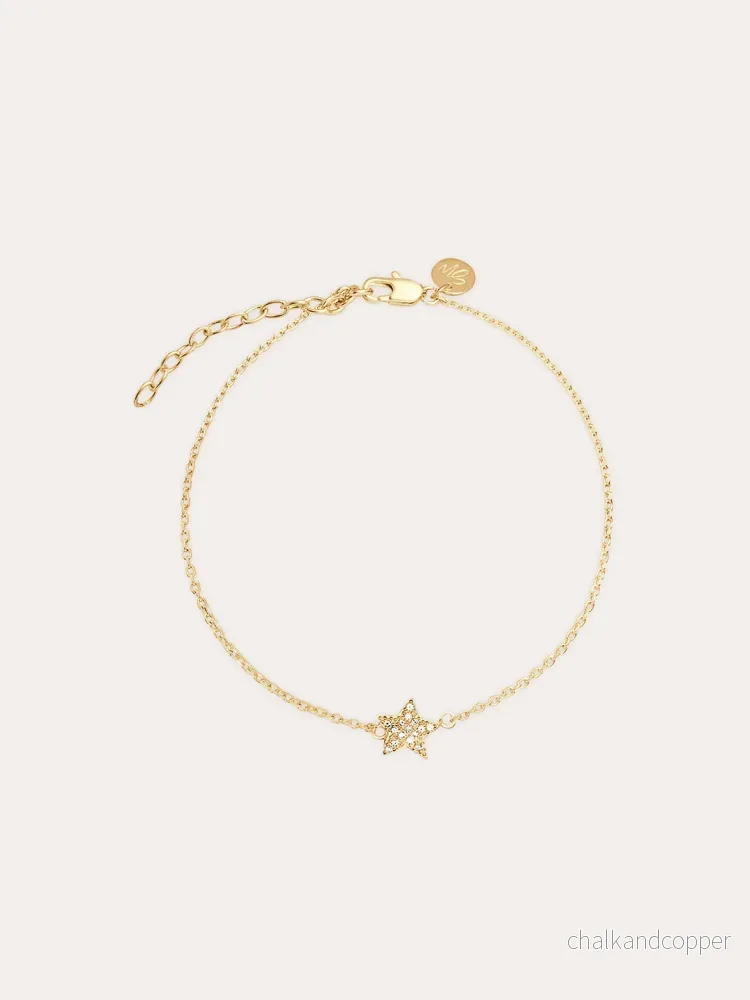 Glam: Star - Guldarmband