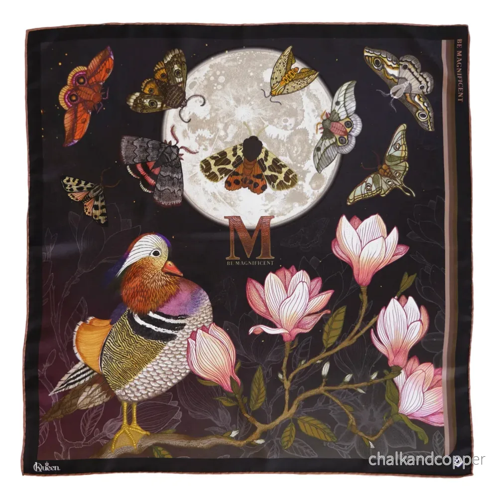 Silk Scarf Sweetly Small Be Magnificent Kueen Silk Scarf Sweetly Small Be Magnificent Kueen
