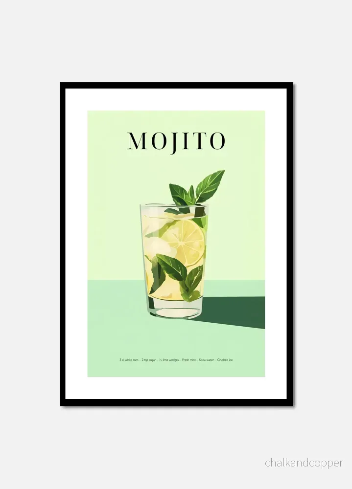 Mojito Cocktail Poster