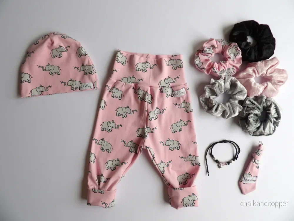 Storlek 56, Rosy Trot – Handgjort babyset, OEKO-TEX®-certifierade tyger