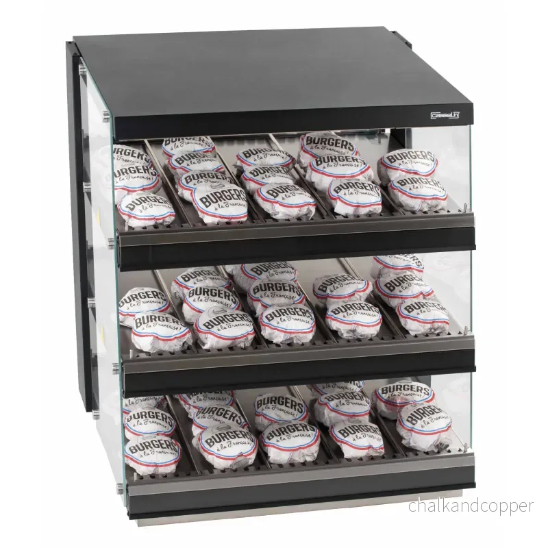 Varm-display – hamburgare – 3 x 80 cm Varm-display – hamburgare – 3 x 80 cm