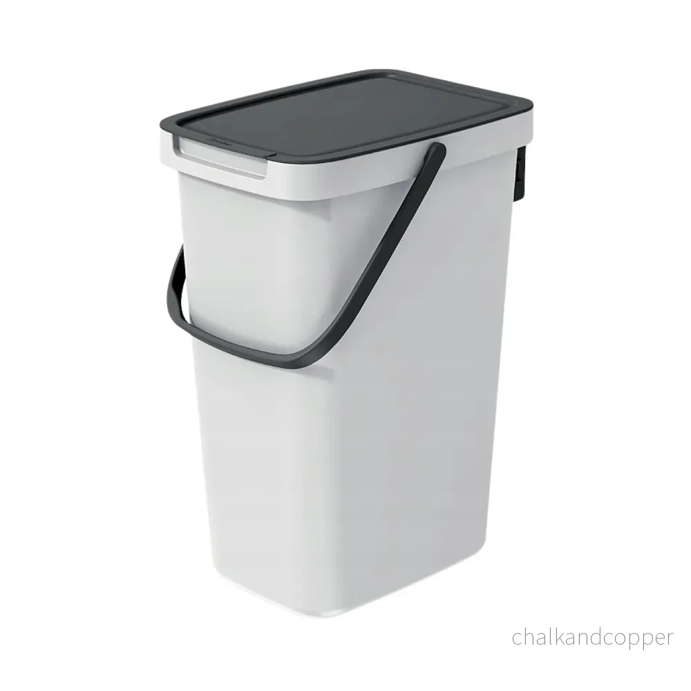 Keden Systema Q 12L Sortibox Ash Color Waste Sorting Bins - Efficient Recycling Solution