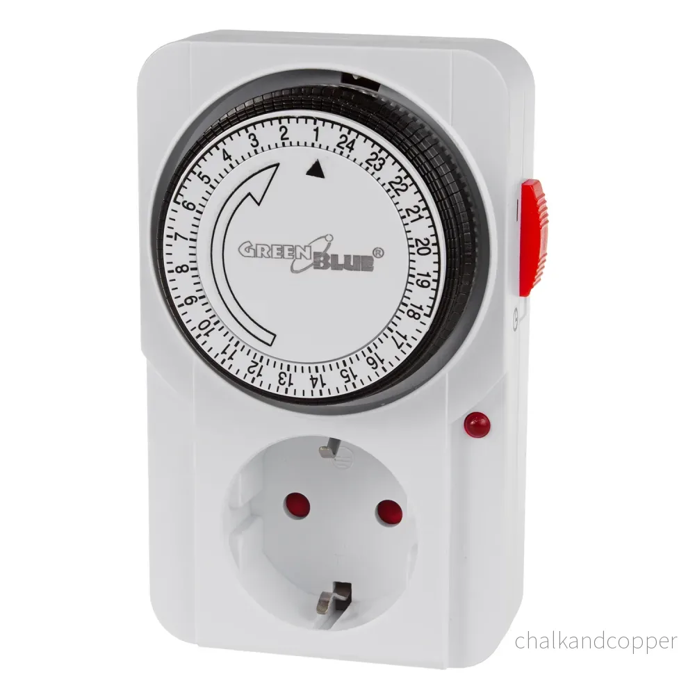 GreenBlue mekanisk timer, 48 program, max. belastning 16A, IP20, GB360 F - Bild 2