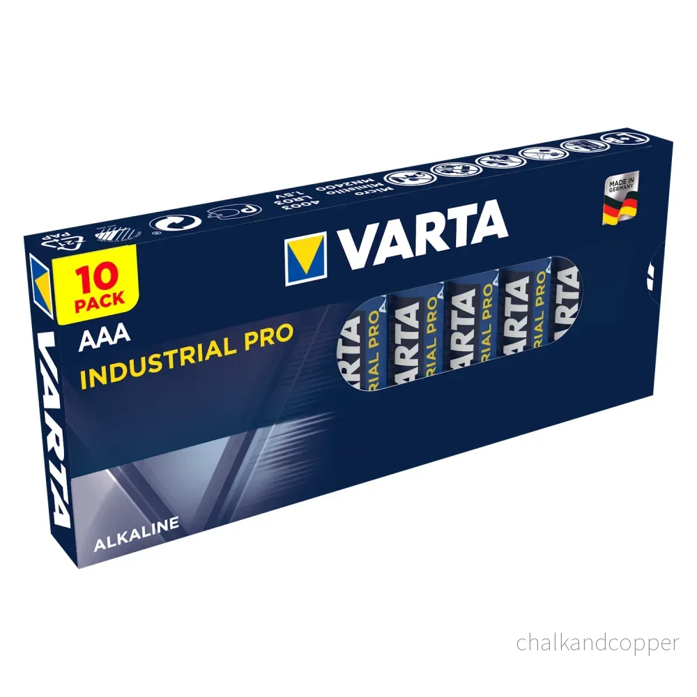 Alkaliska batteriset Varta Industrial AA AAA 20 st. - Bild 2