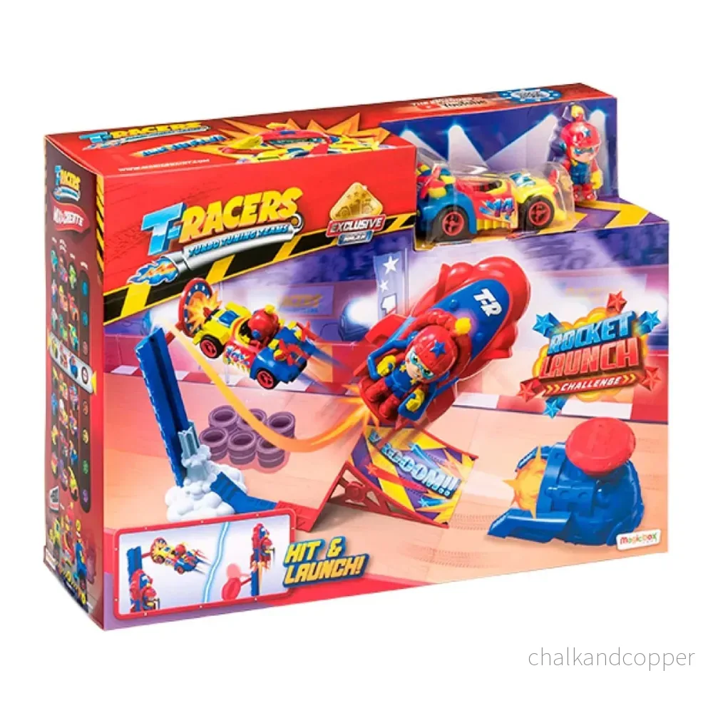 T-Racers PTRSD014IN30 Rocket Launch Playset Exklusivt Fordon - Bild 2