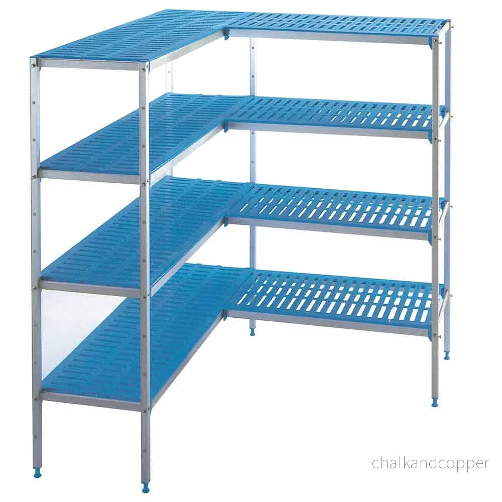 Aluminiumhyllor i ”L” 4 nivåer för C133A/BF