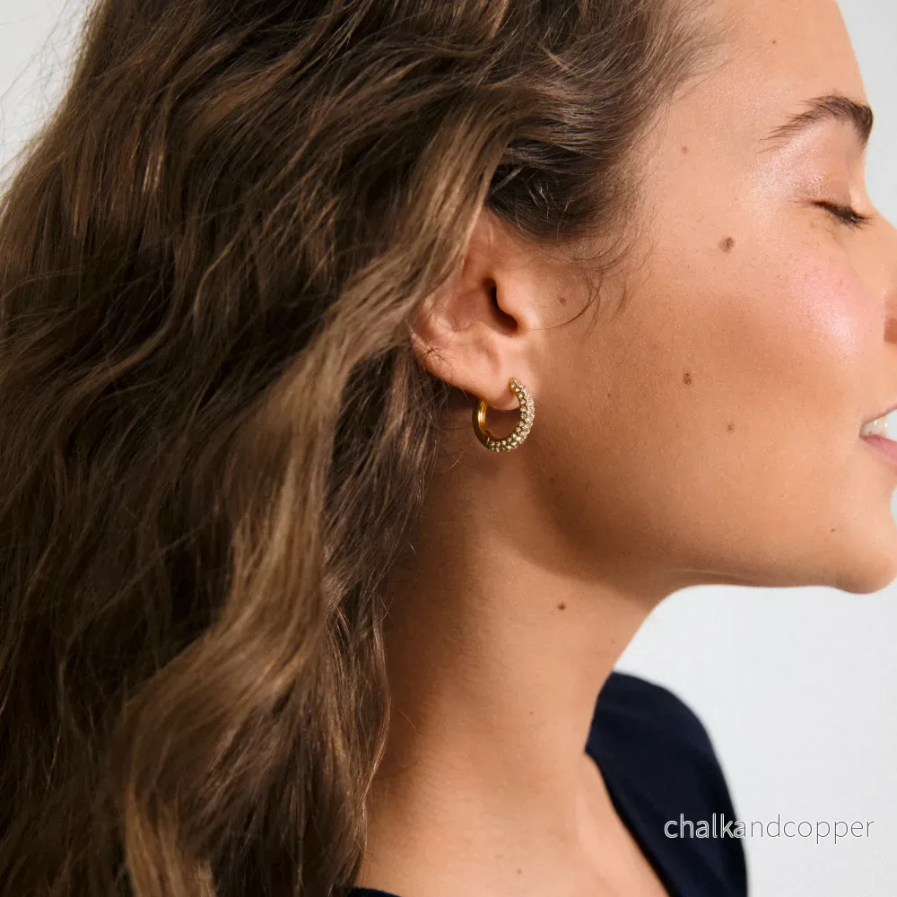 Tatum Medium Hoops Gold Pilgrim