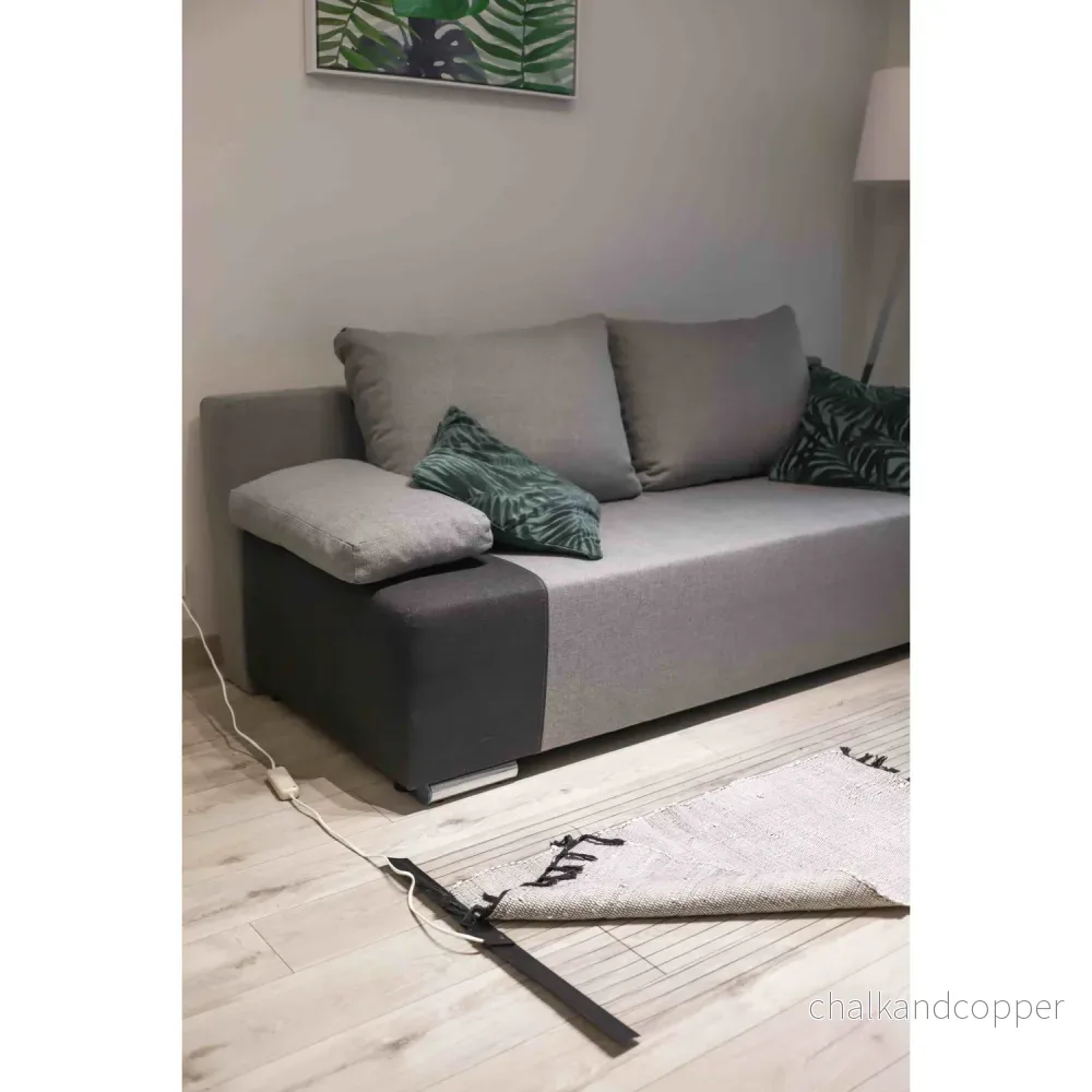 Portabel infraröd golvvärmare TRIO, effektiv värme, mått 180x60 cm - Bild 3